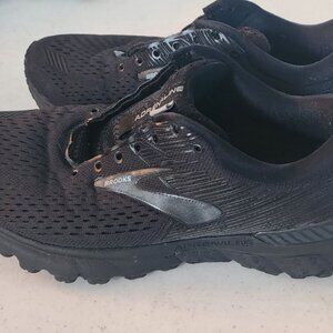 Women's Brooks Adrenaline Running Walking Shoes-Black-Sz 7 - Pre-owned Good Cond